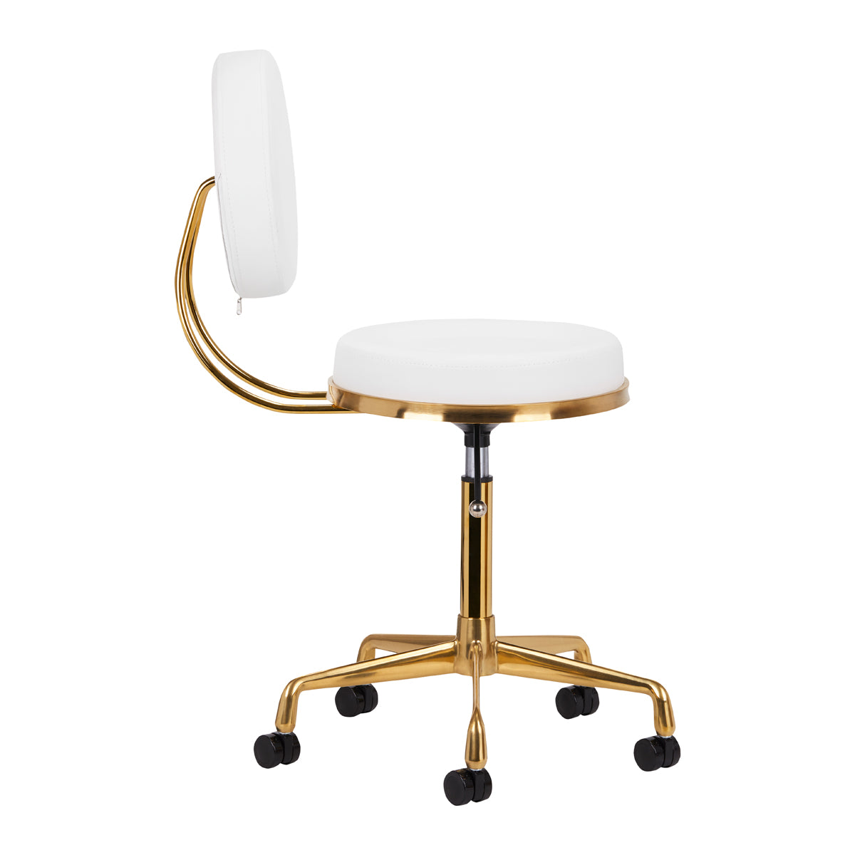 TABORET KOSMETYCZNY H5 ZŁOTO BIAŁY