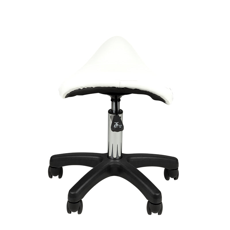 TABORET KOSMETYCZNY SIODŁO AM-301 WHITE