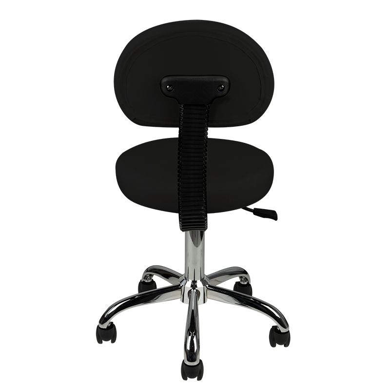 TABORET KOSMETYCZNY Z OPARCIEM AM-9934 CZARNY
