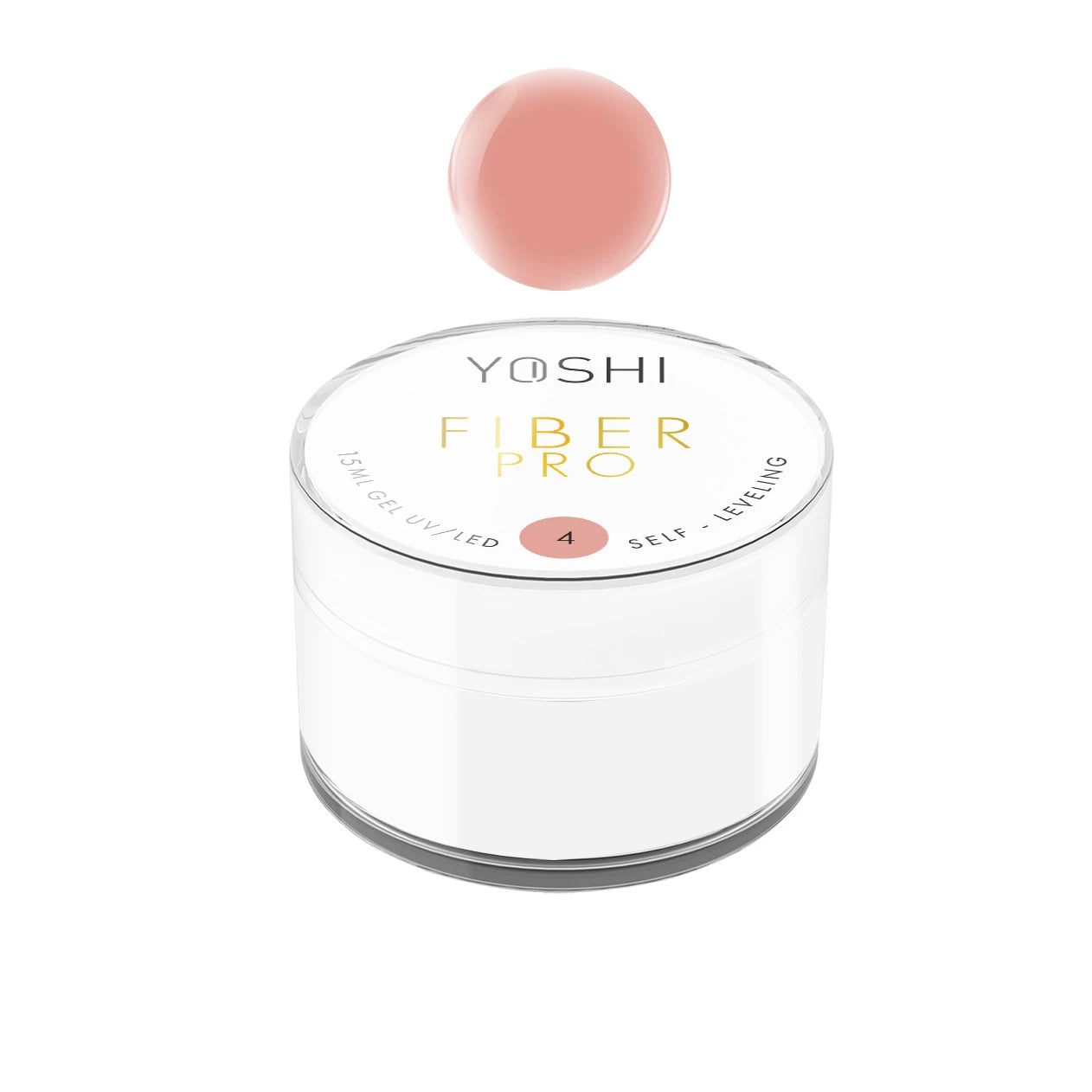 Yoshi - Żel Samopoziomujący Fiber PRO Gel UV LED No 4 50ml