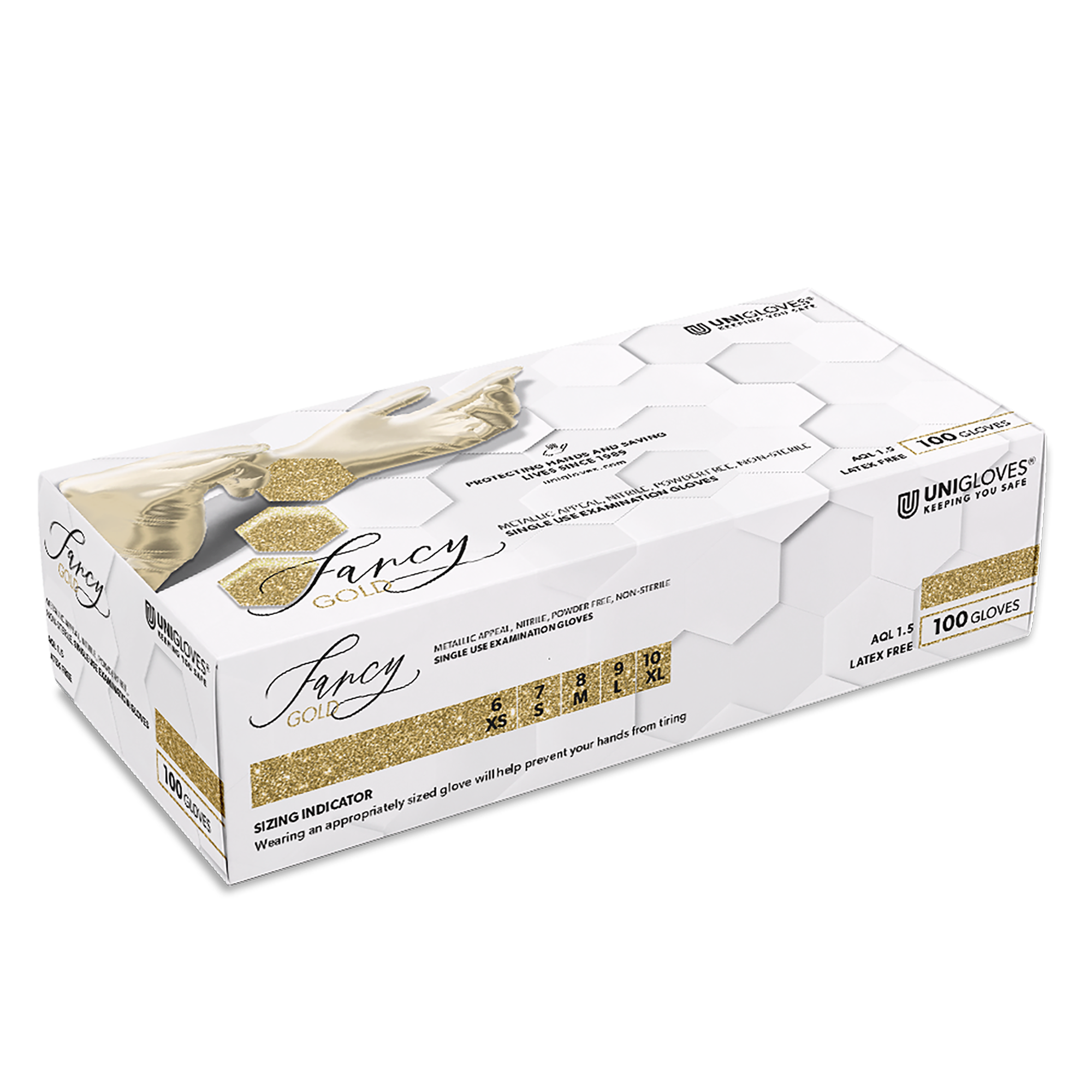 Unigloves Rękawiczki Nitrylowe 100 Sztuk - Fancy Gold