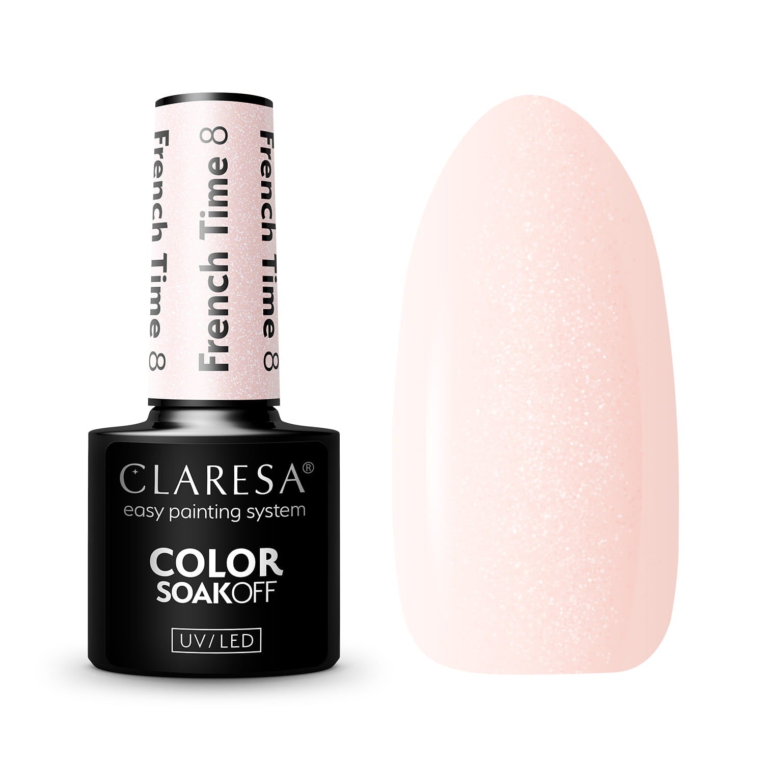 Claresa - Lakier Hybrydowy FRENCH TIME 8  -5g
