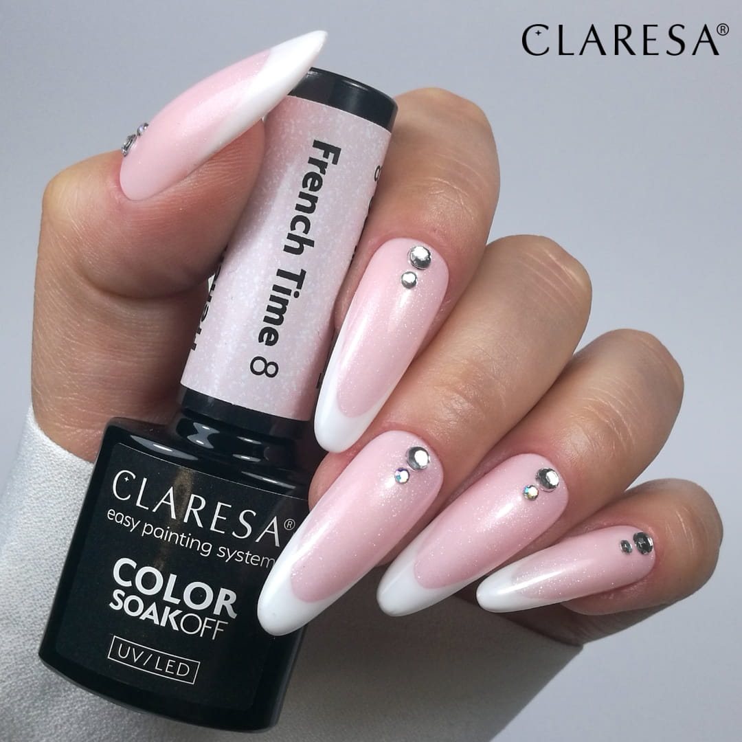Claresa - Lakier Hybrydowy FRENCH TIME 8  -5g