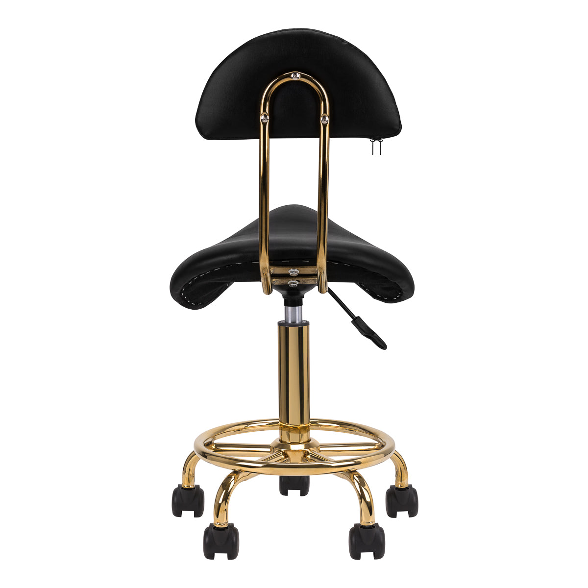 Taboret kosmetyczny 6001-G złoto - czarny 2 gat