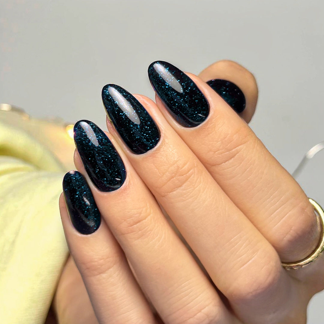 Slowianka - Top Coat No Wipe Blue Sparkle 10g