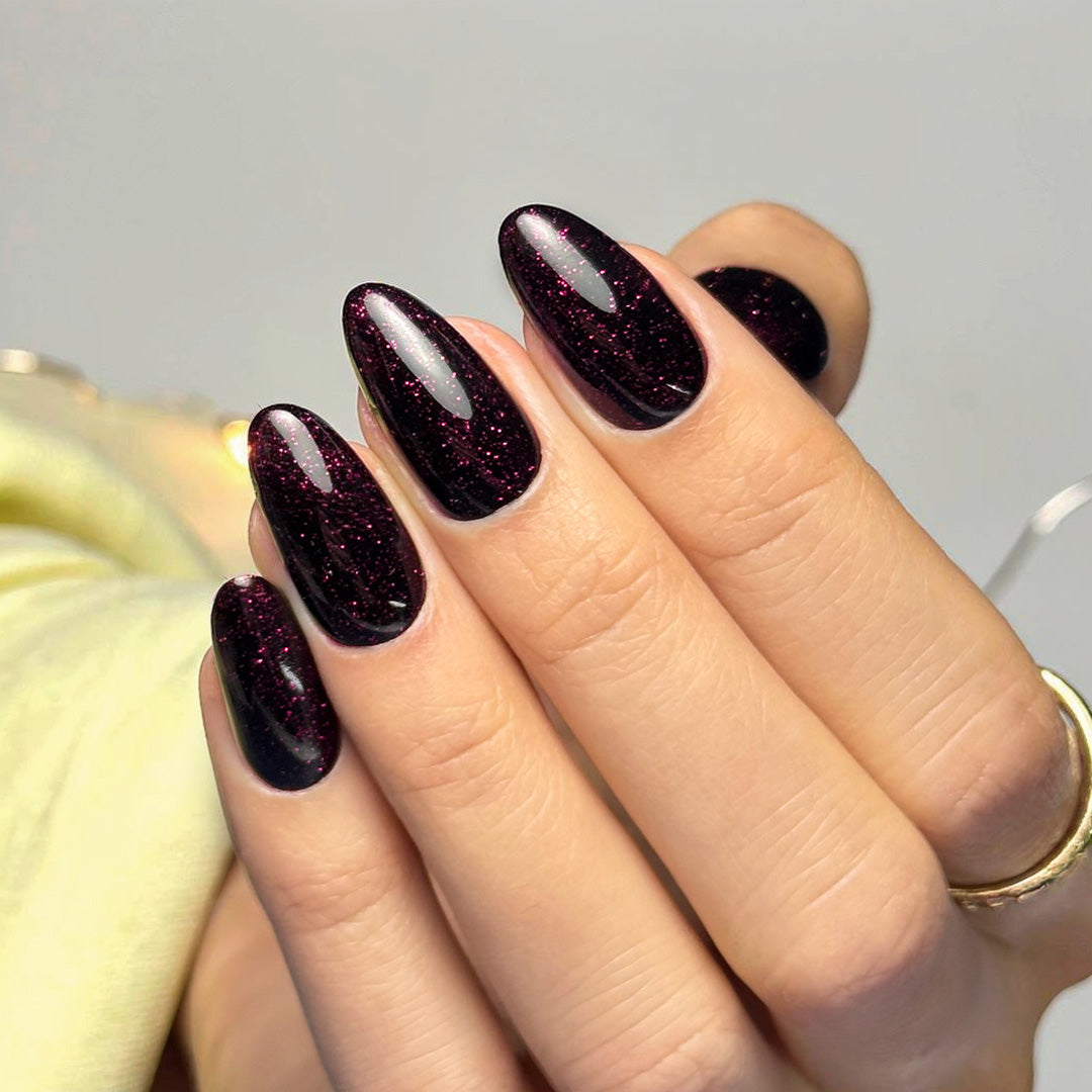 Slowianka - Top Coat No Wipe Fuchsia Sparkle 10g