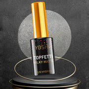 Yoshi - Uv Top Topfetti Milky Matte Top Z Kolorową Drobiną, Wykończenie Mleczny Mat 10ml