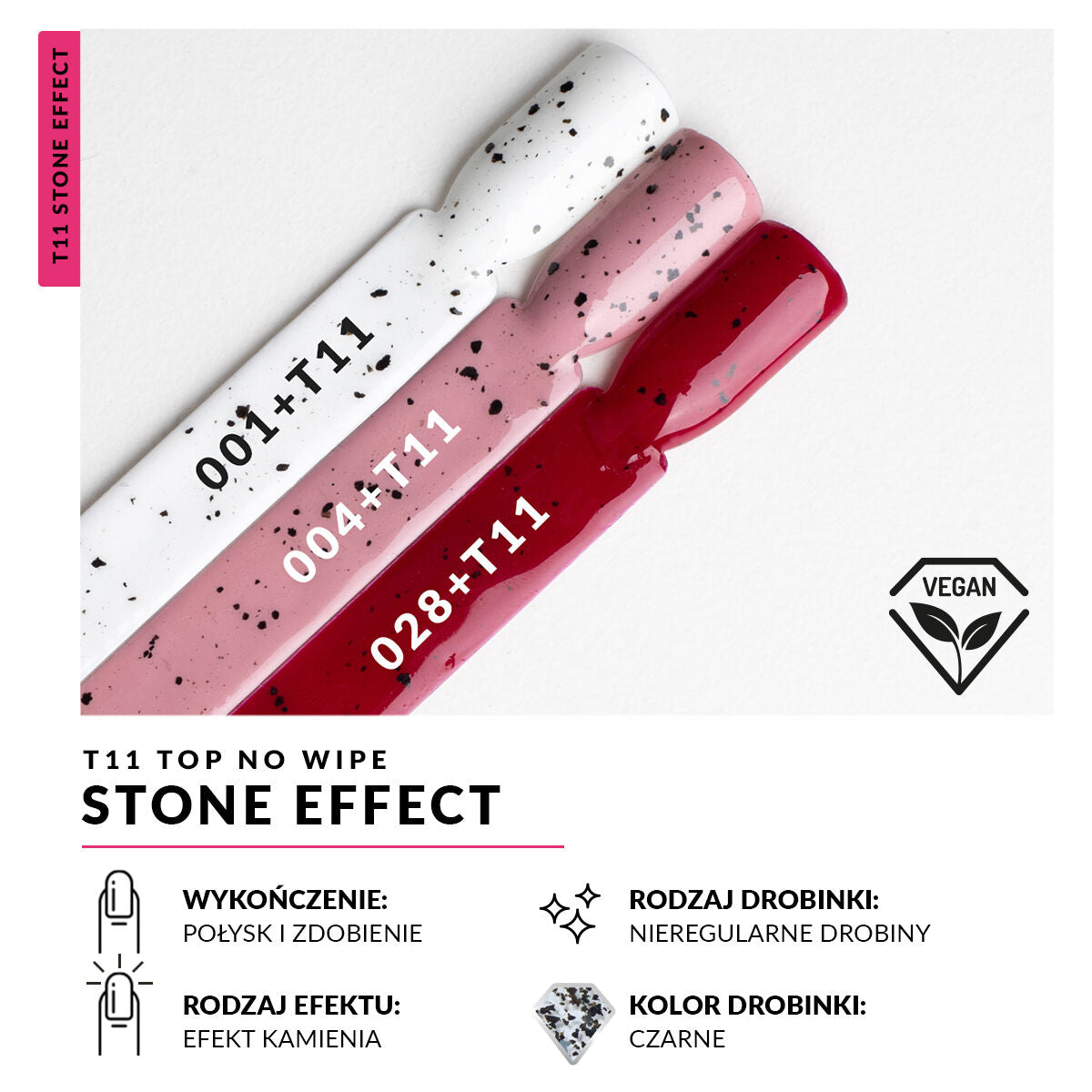 Semilac Top No Wipe Stone Effect 7ml