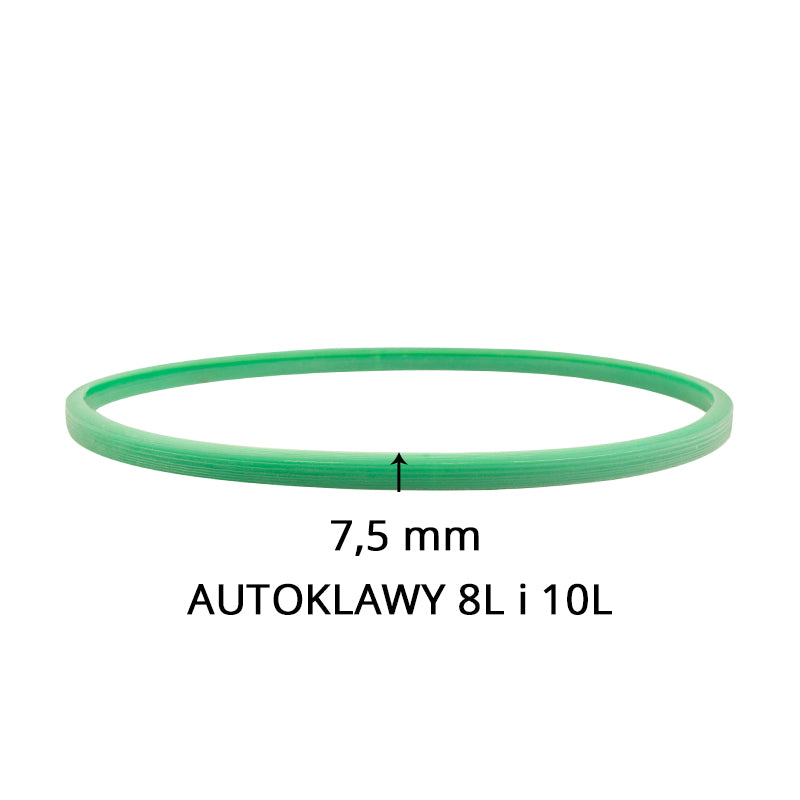 USZCZELKA SILIKONOWA DO AUTOKLAWÓW WOSON 10 L i 12 L ZIELONA 7,5 MM