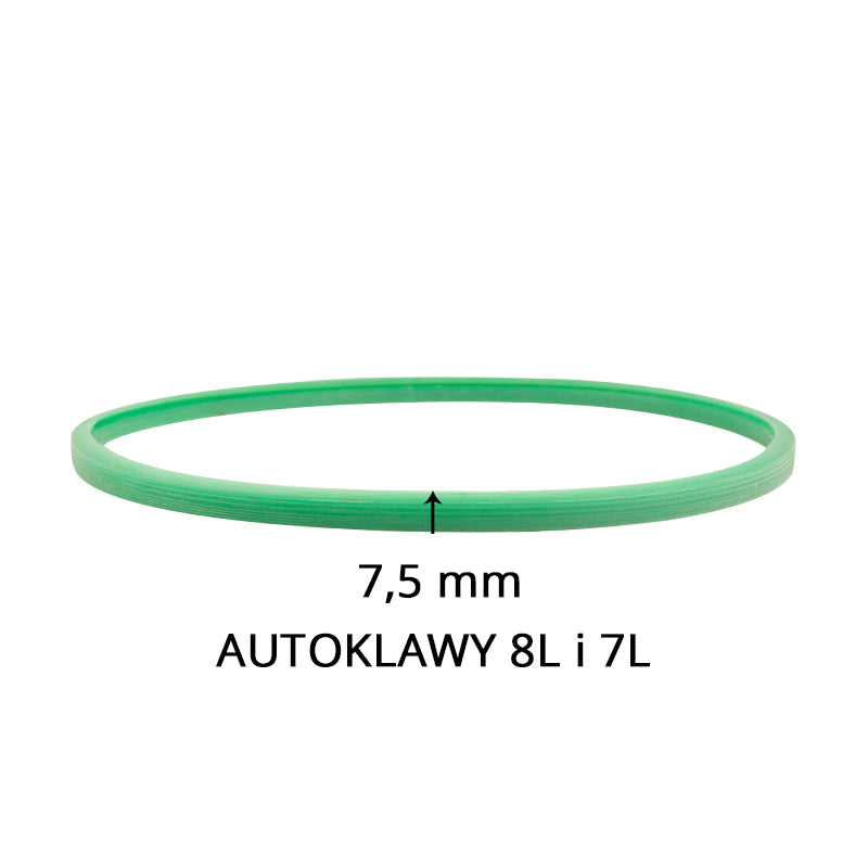 USZCZELKA SILIKONOWA DO AUTOKLAWÓW WOSON 7 L i 8 L ZIELONA 7,5 MM