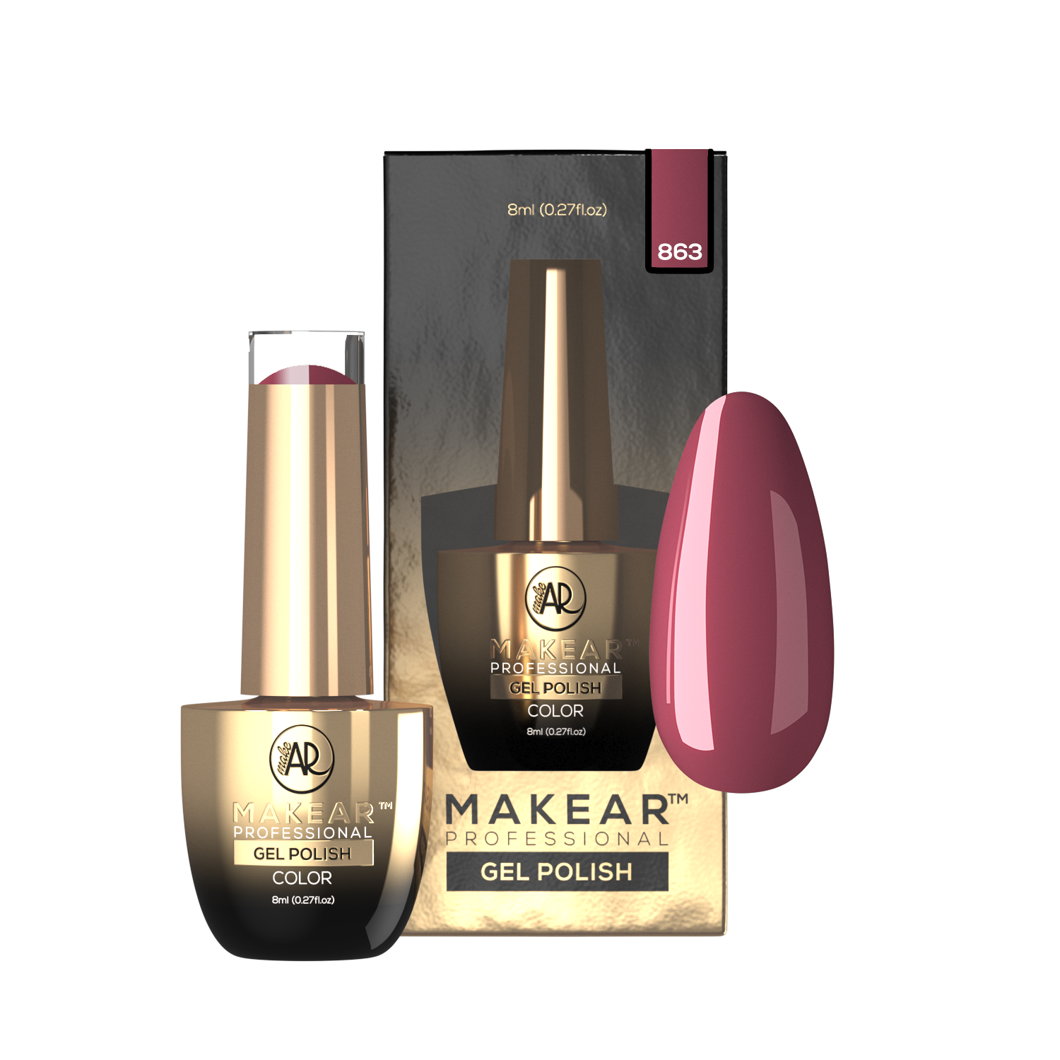 Makear Lakier Hybrydowy 863 Sweet Hit 8Ml