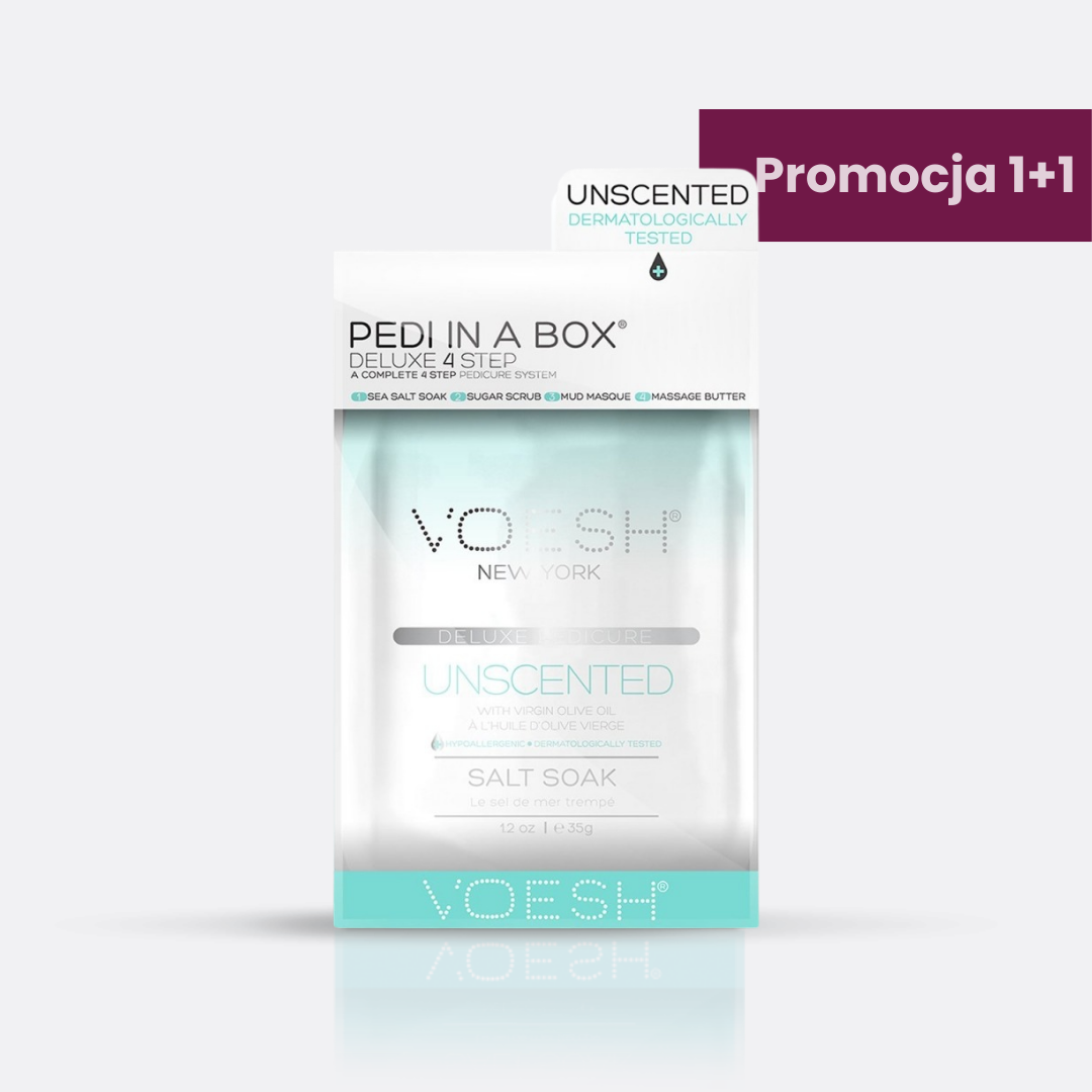 VOESH Unscented Pedi In A Box Deluxe Zestaw Do Pedicure 4 Kroki