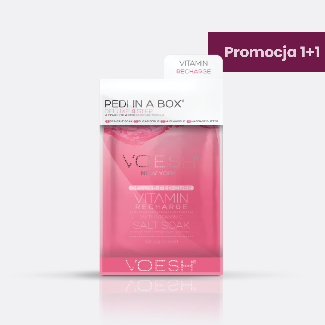 VOESH Vitamin Recharge Pedi In A Box Deluxe Zestaw Do Pedicure 4 Kroki
