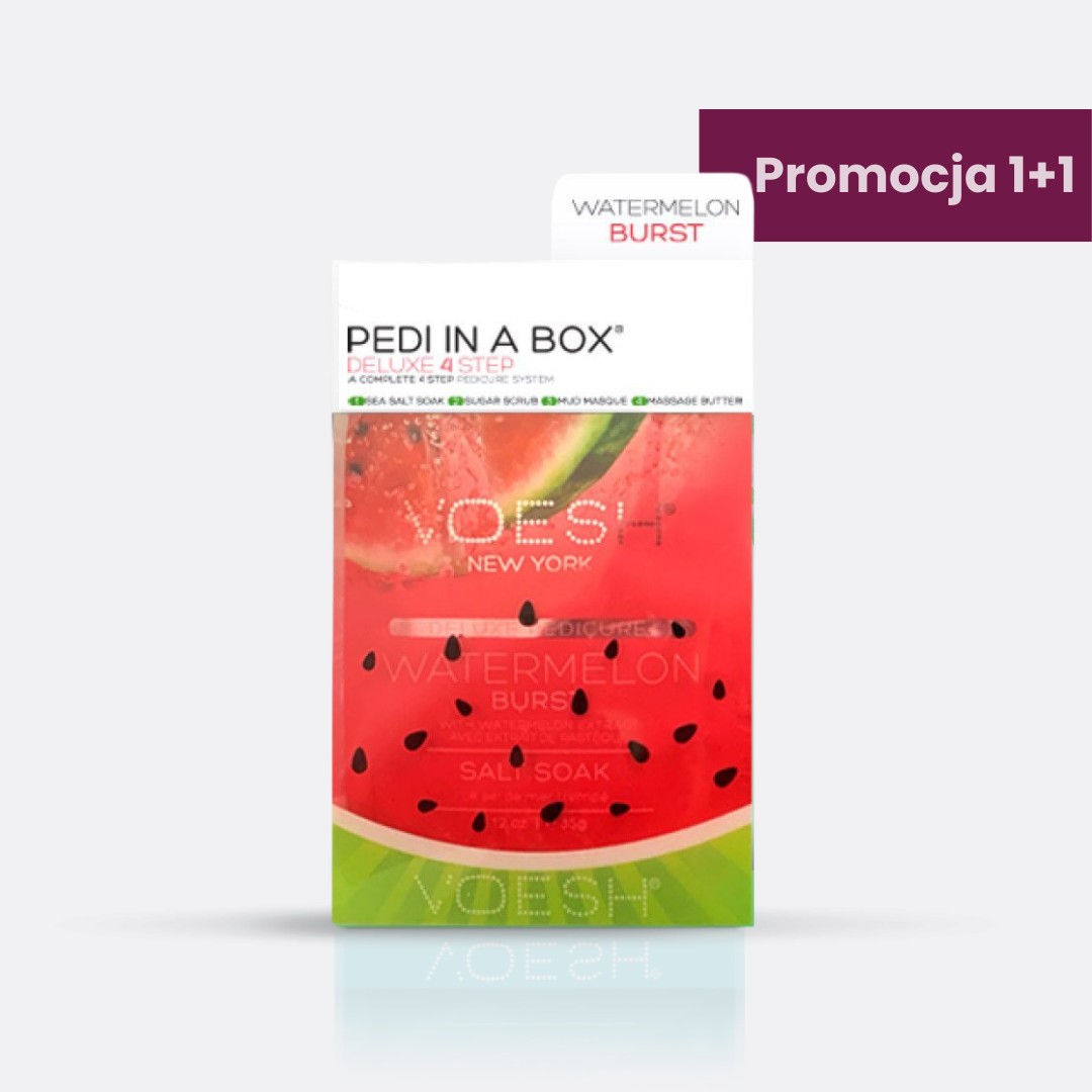 VOESH Watermelon Burst Pedi In A Box Deluxe Zestaw Do Pedicure 4 Kroki