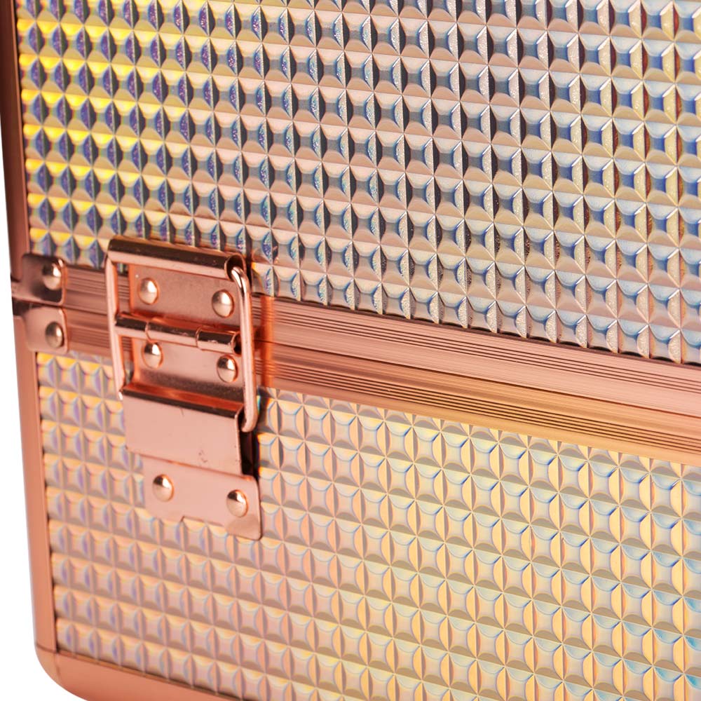 Kuferek Kosmetyczny M Na Lakiery K105-7H Okucia Rose Golden