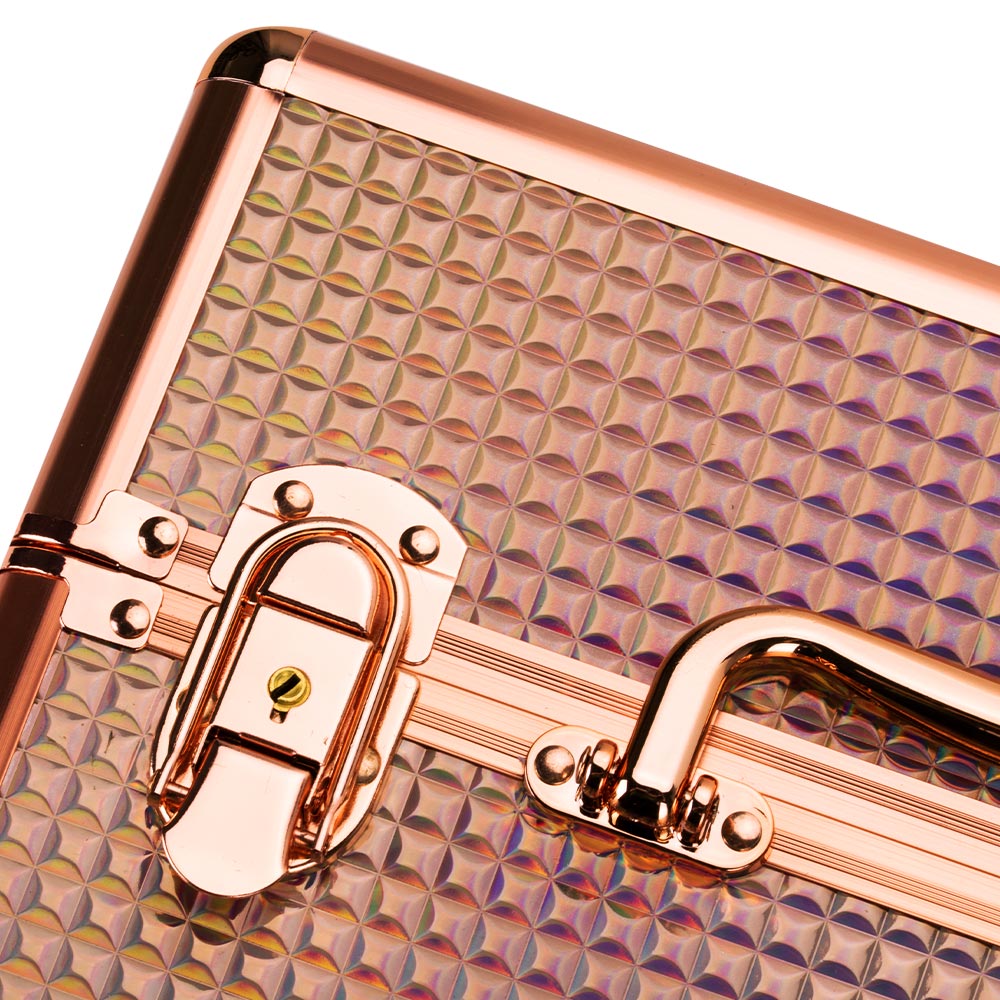Kuferek Kosmetyczny M Na Lakiery K105-7H Okucia Rose Golden