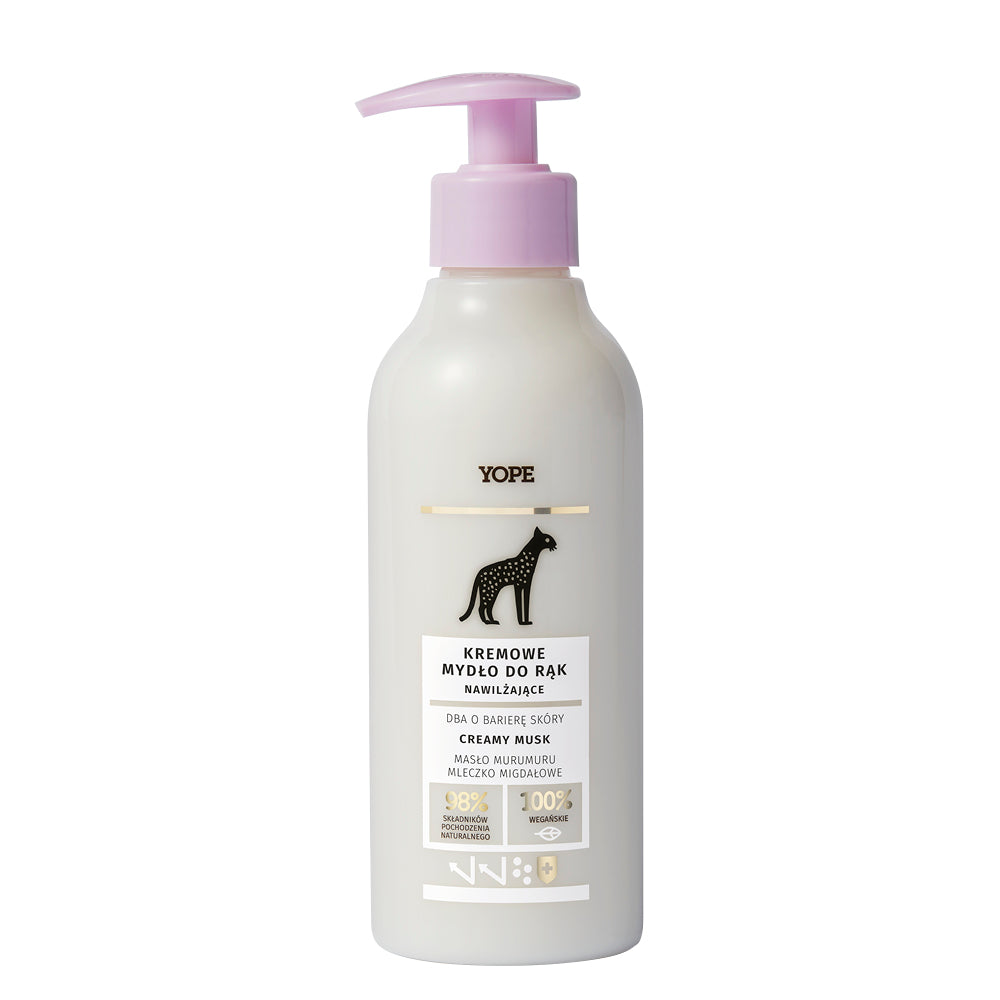 Yope Yope Kremowe Mydło W Płynie Nawilżające Creamy Musk Kremowe Piżmo 98% 300 Ml