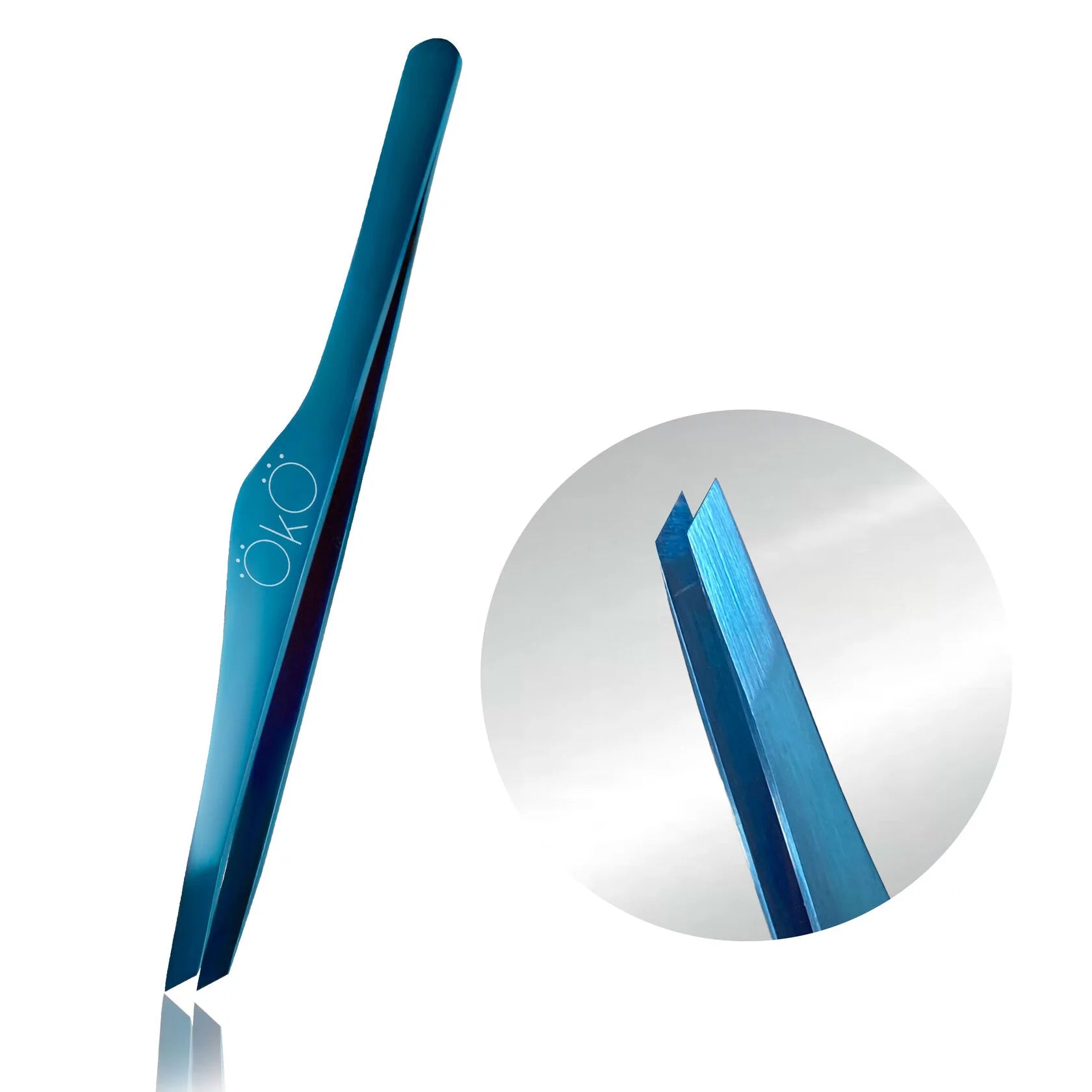 OKO Pęseta Do Brwi Skośna Blue Magic Premium