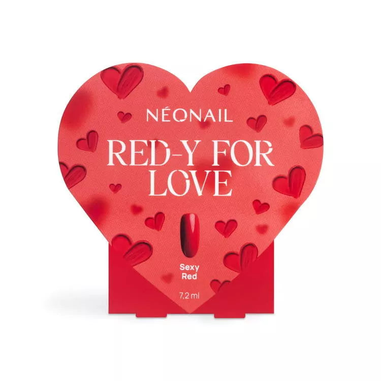 NeoNail Zestaw Red-y For Love Lakier Hybrydowy Sexy Red 7,2 ml