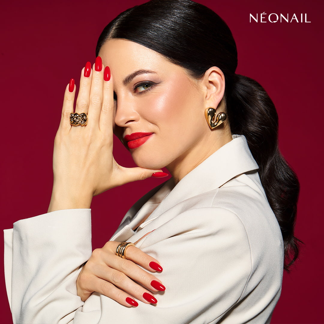NeoNail Zestaw Red-y For Love Lakier Hybrydowy Sexy Red 7,2 ml