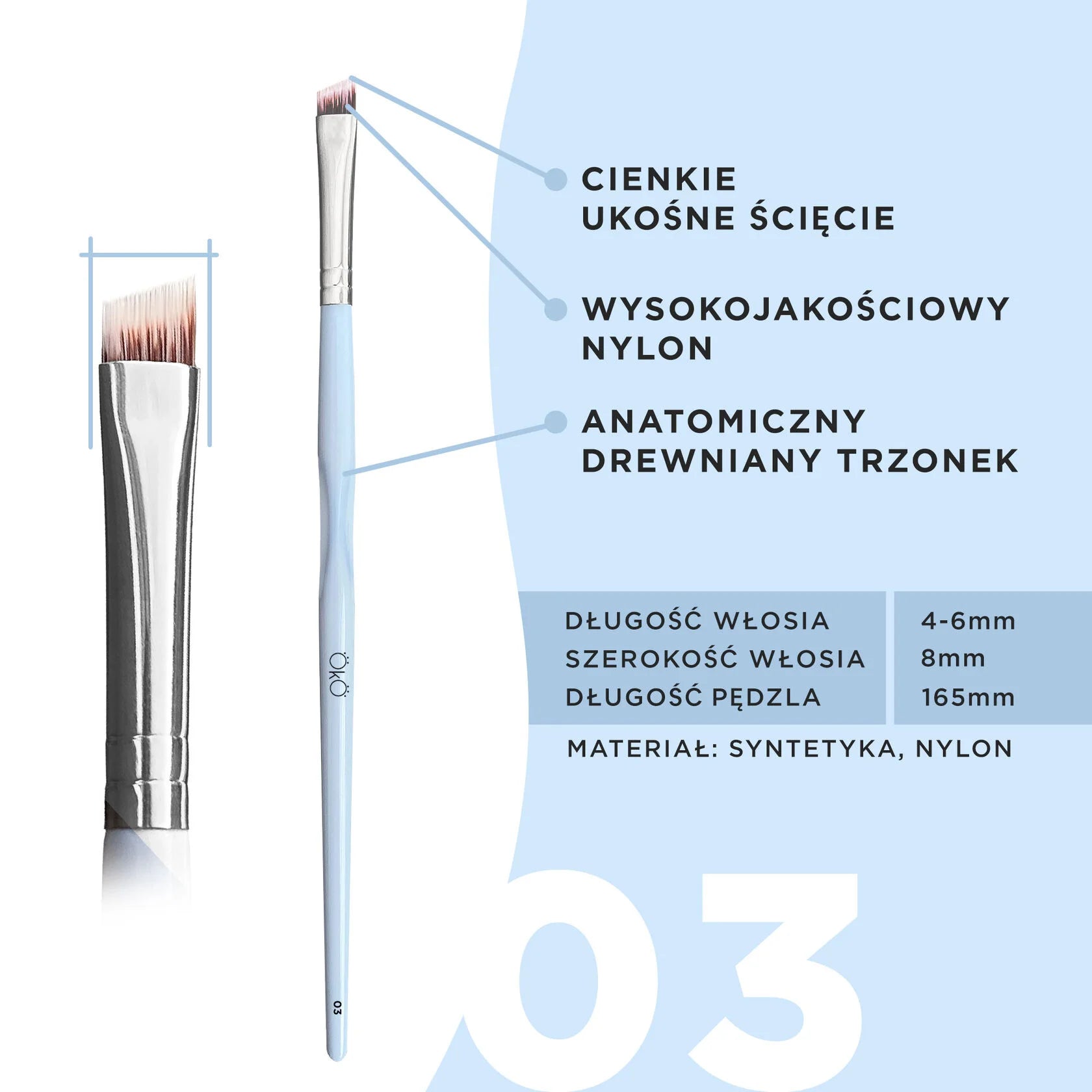 OKO Zestaw Pędzli "Flawless Brushes Flawless Brows"