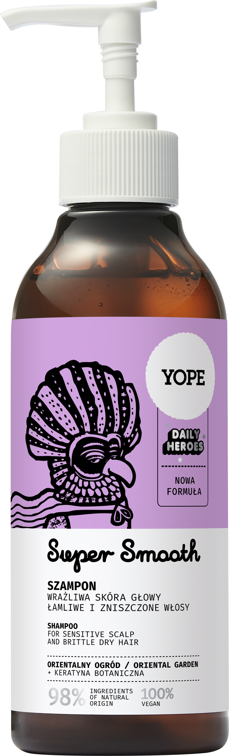 Yope Naturalny Szampon Do Włosów Orientalny Ogród 98% 300ml