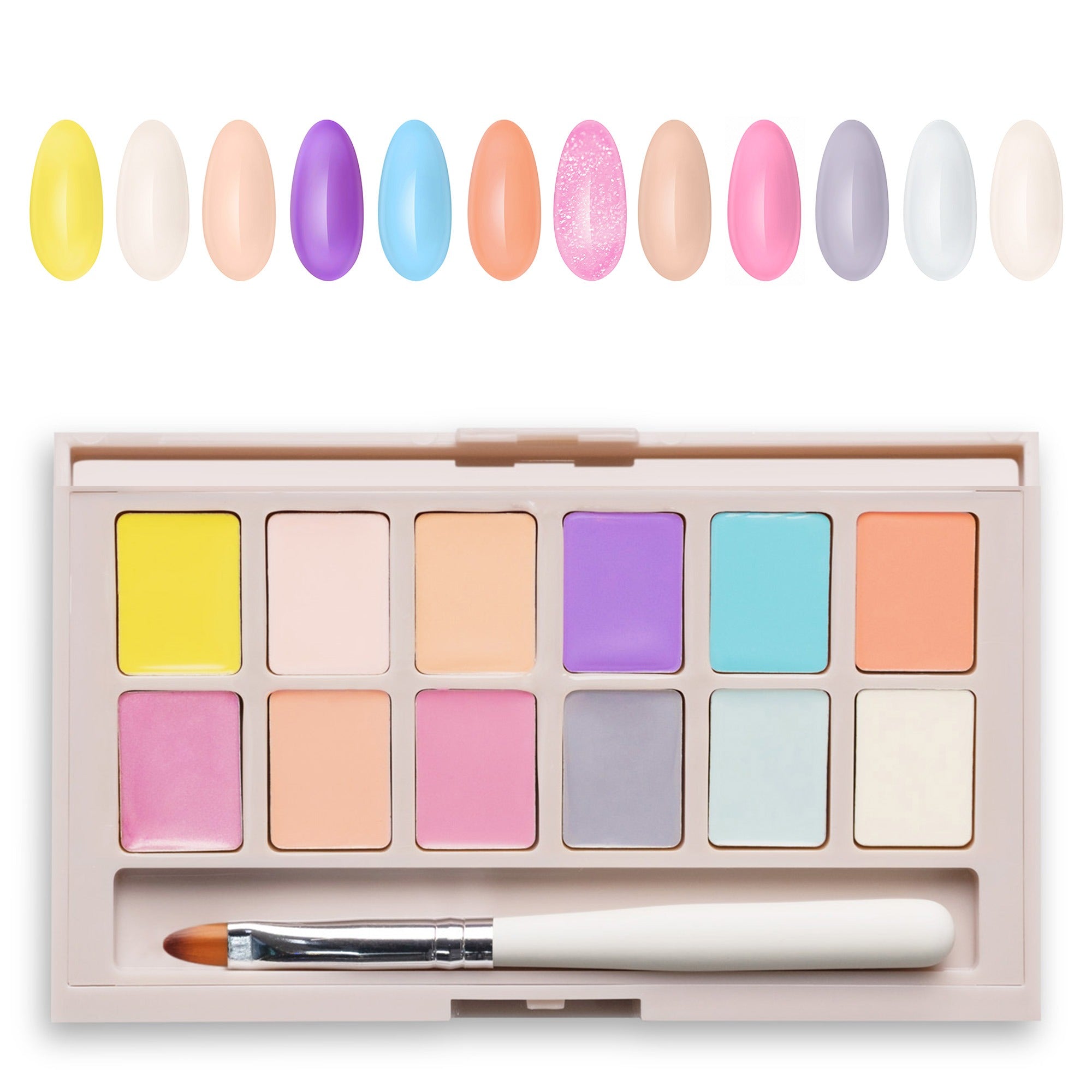 Mani King Paleta Z 12 Lakierami Hybrydowymi Sweet Dreams - Zestaw 7