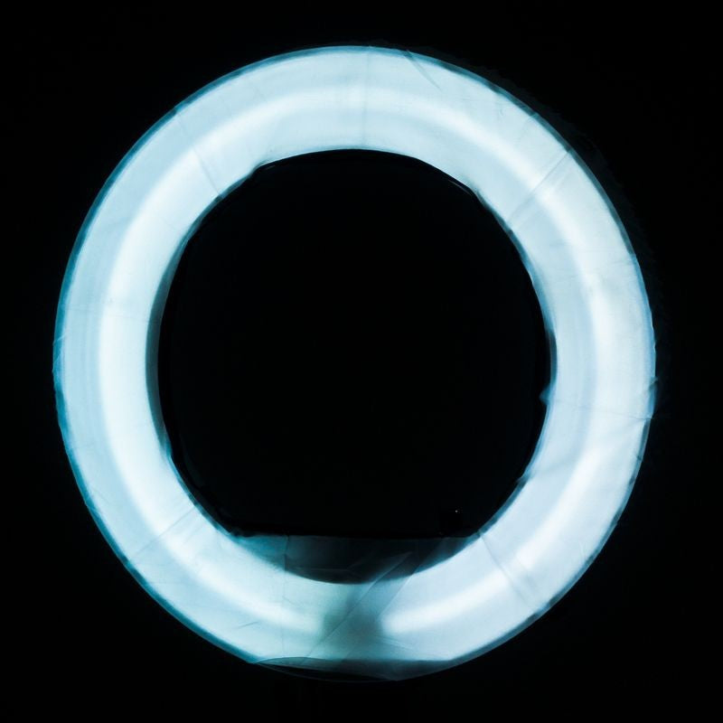 Lampa Light Ring 18" 55w Fluorescent Biała + Statyw