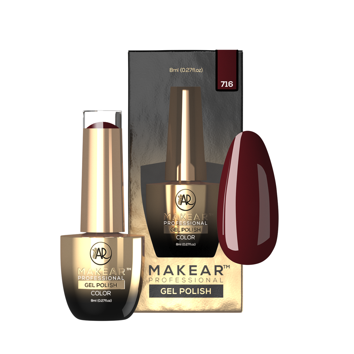 Makear Lakier Hybrydowy 716 Regular 8 ml
