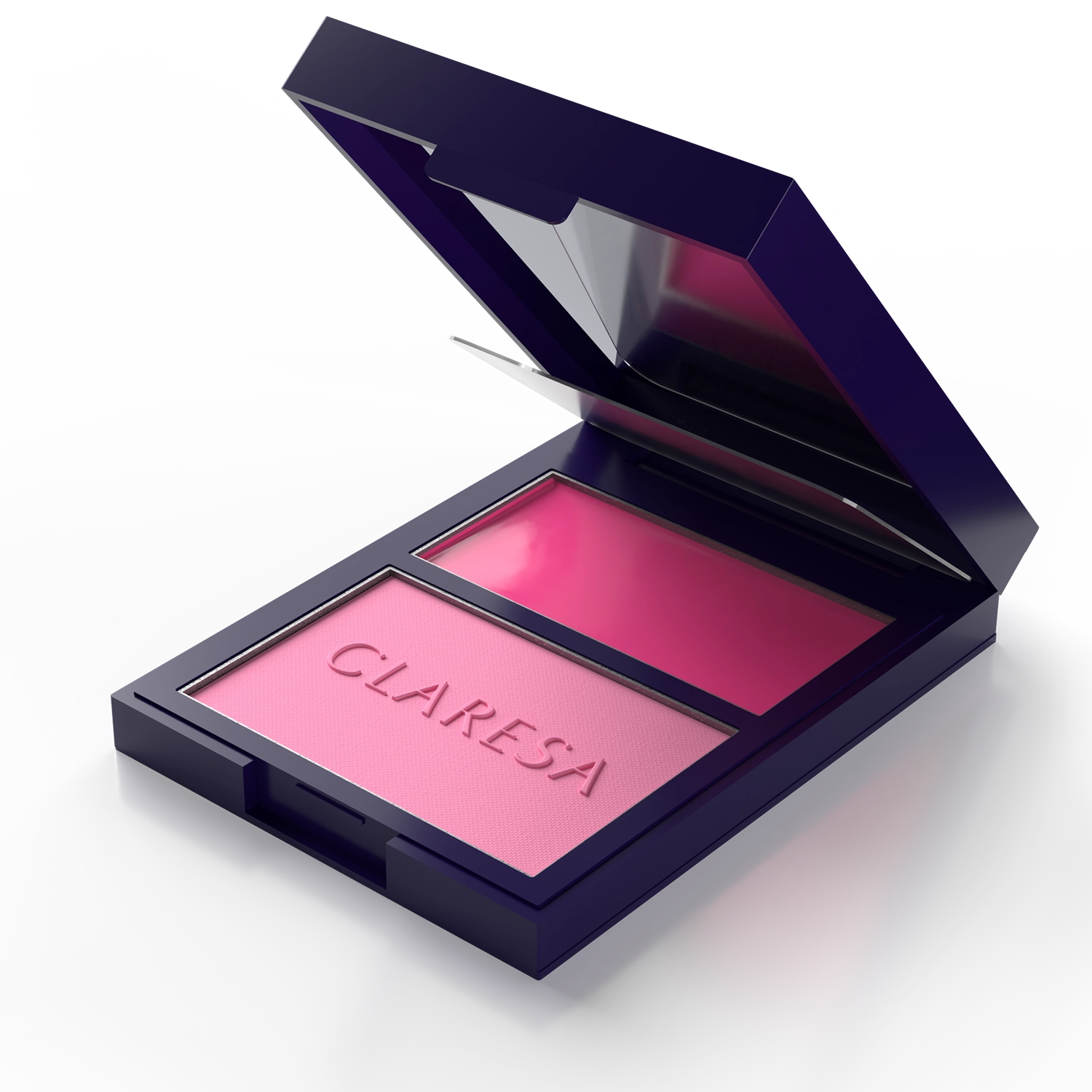 Claresa Duo Palette Creamy & Pressed - Blush, 01 Awesome Blossom, Kremowo-Pudrowa Paleta Do Konturowania - Róż 8,5g
