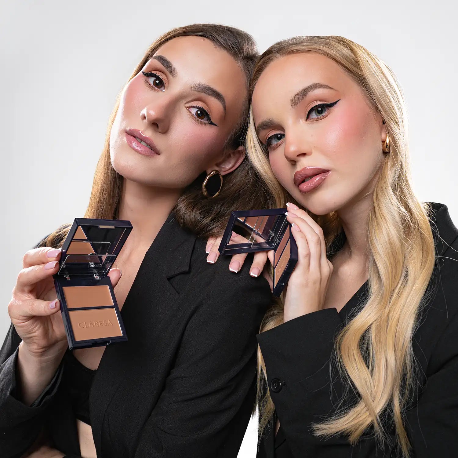 Claresa Duo Palette Creamy & Pressed - Bronzer 01 More Sculpted Kremowo-Pudrowa Paleta Do Konturowania - Bronzer 8,5g