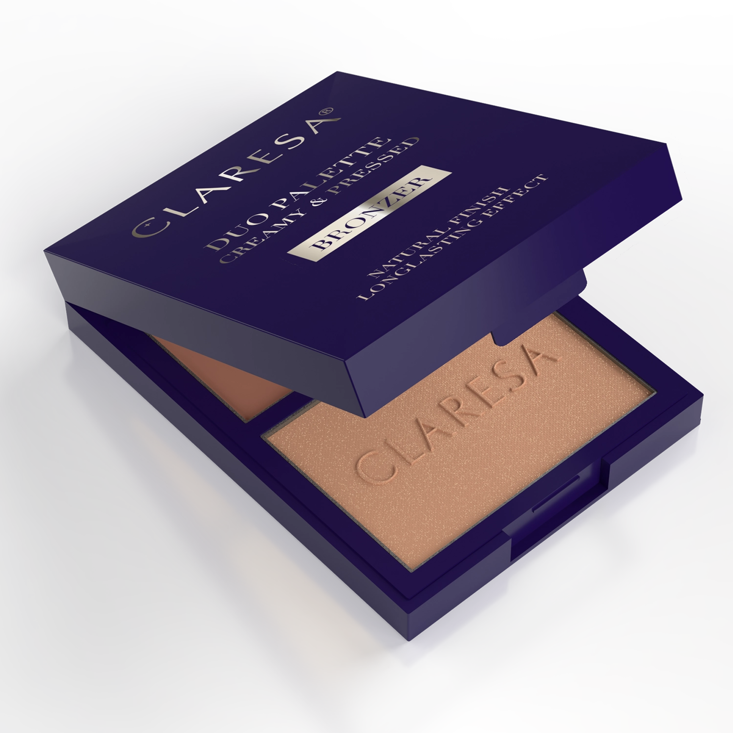 Claresa Duo Palette Creamy & Pressed - Bronzer 02 Sun Tropez Kremowo-Pudrowa Paleta Do Konturowania - Bronzer 8,5g