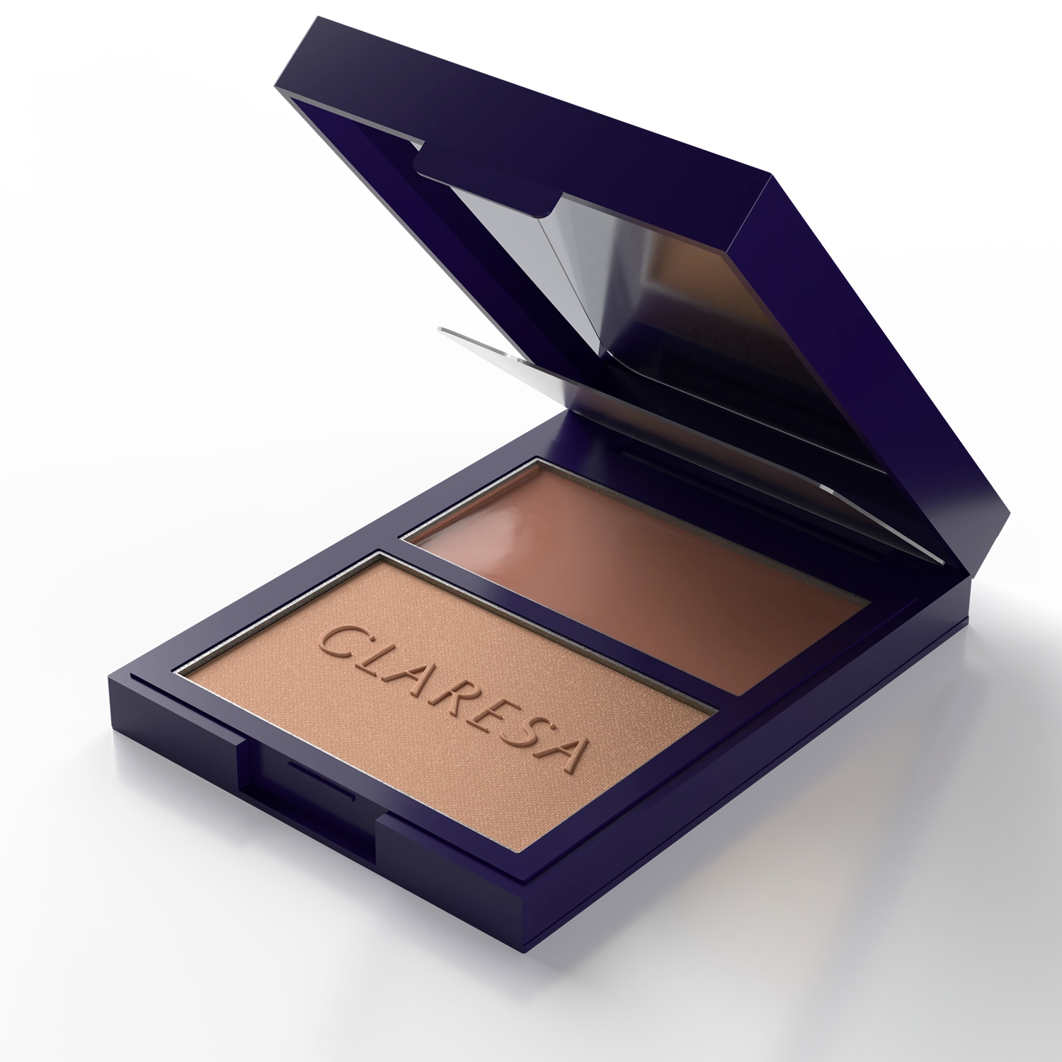 Claresa Duo Palette Creamy & Pressed - Bronzer 02 Sun Tropez Kremowo-Pudrowa Paleta Do Konturowania - Bronzer 8,5g