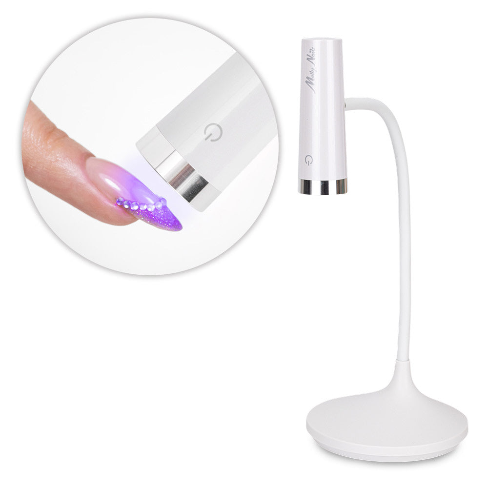 Molly Nails Lampa Do Paznokci LED 3W Do Lakierów Hybrydowych Żeli I Akrylożeli Bezprzewodowa Biała U2