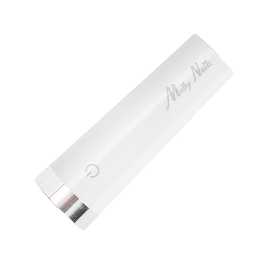 Molly Nails Lampa Do Paznokci LED 3W Do Lakierów Hybrydowych Żeli I Akrylożeli Bezprzewodowa Biała U2