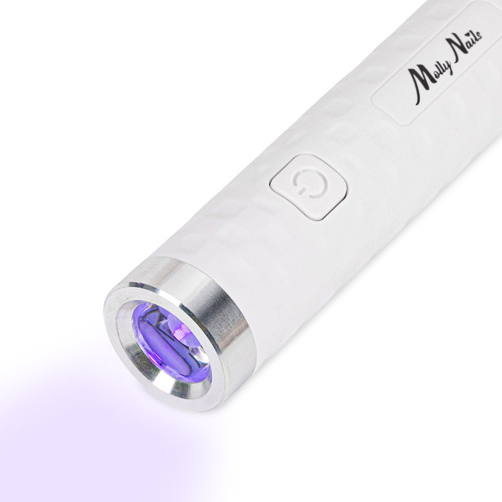 Molly Nails Lampa Do Paznokci LED 5W Do Lakierów Hybrydowych Żeli I Akrylożeli Bezprzewodowa Biała I2