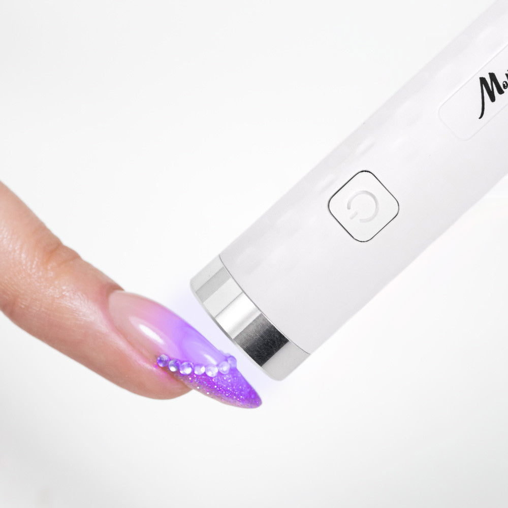 Molly Nails Lampa Do Paznokci LED 5W Do Lakierów Hybrydowych Żeli I Akrylożeli Bezprzewodowa Biała I2