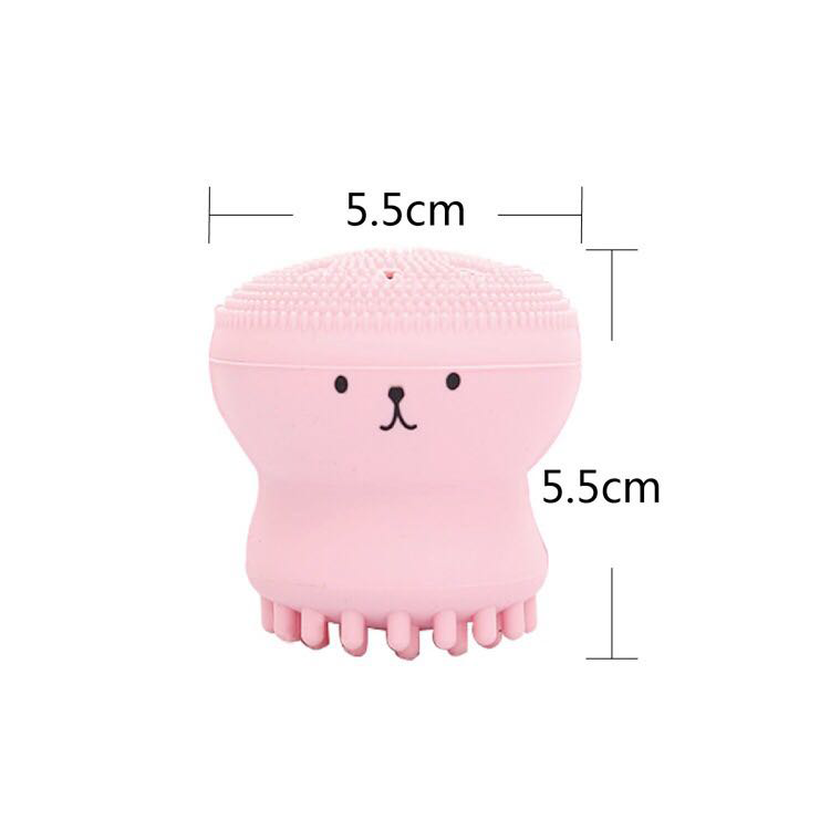 Myjka Silikonowa Do Twarzy Octopus Fuchsia