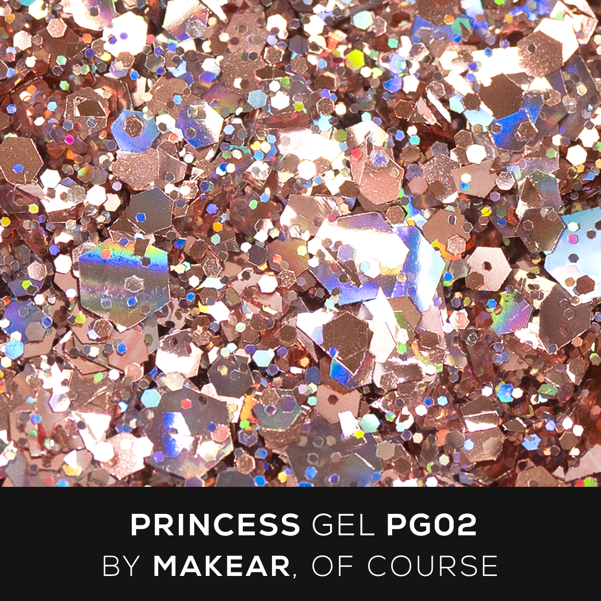 Makear Żel Do Zdobień PG02 Princess Gel - Rose Gold 5ml