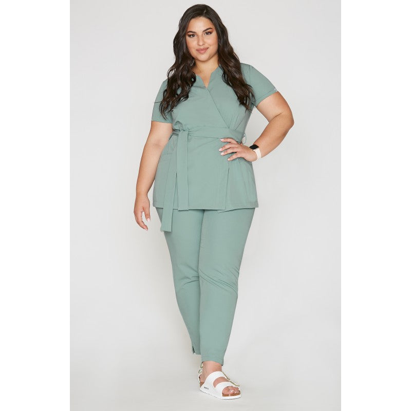 Fartuszek Medyczny Sophia - Sage Green