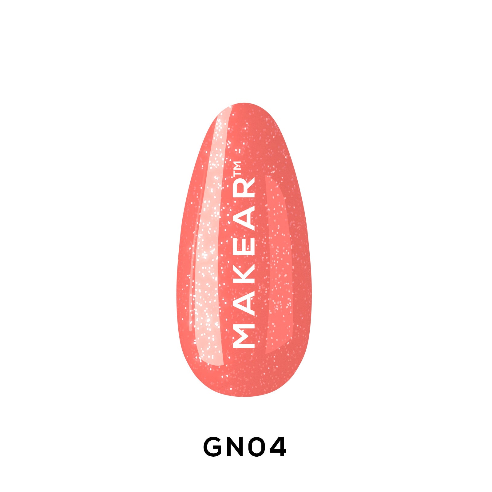 Makear Lakier Hybrydowy NG04 Glitter Neon 8Ml