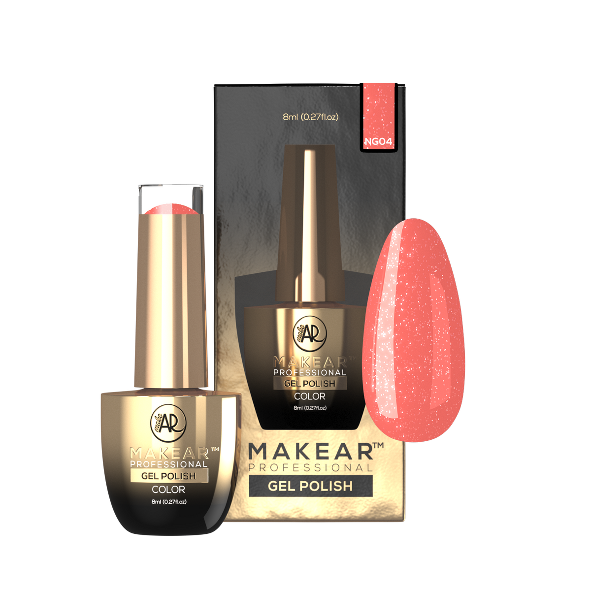 MAKEAR Makear Hybrid-Nagellack NG04 Glitter Neon 8Ml — Inhaltsstoffe und Bewertung