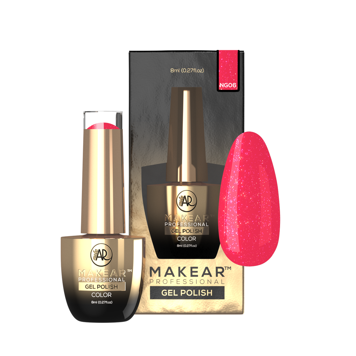 MAKEAR Makear Hybrid-Nagellack NG06 Neon Glitter 8Ml — Inhaltsstoffe und Bewertung