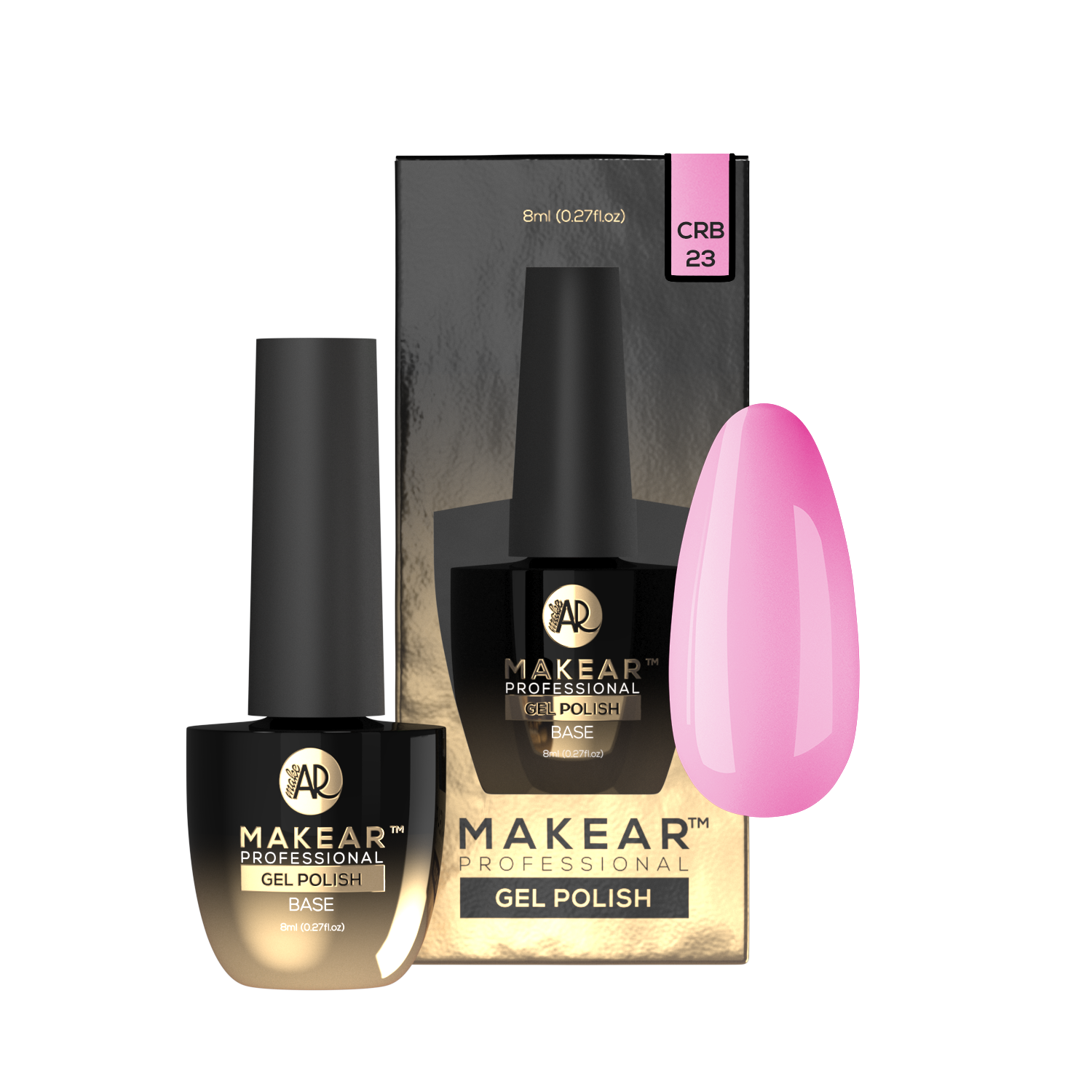 Makear Baza Juicy Rubber Base CRB23 Bliss Pink 8Ml