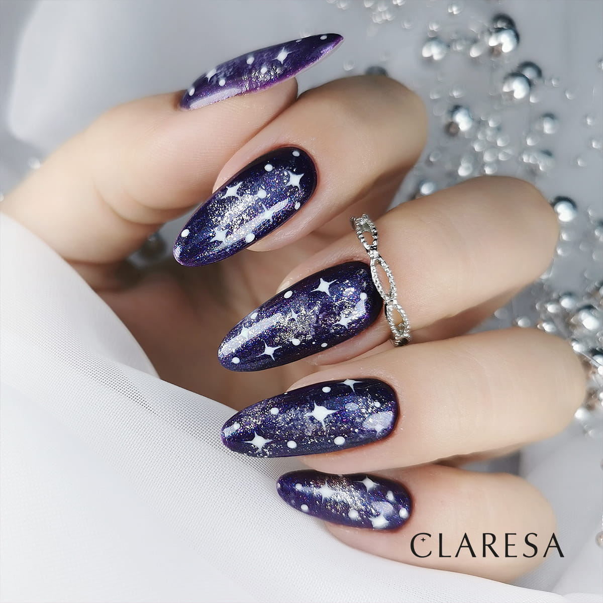 Claresa - Lakier hybrydowy GALAXY PURPLE -5g