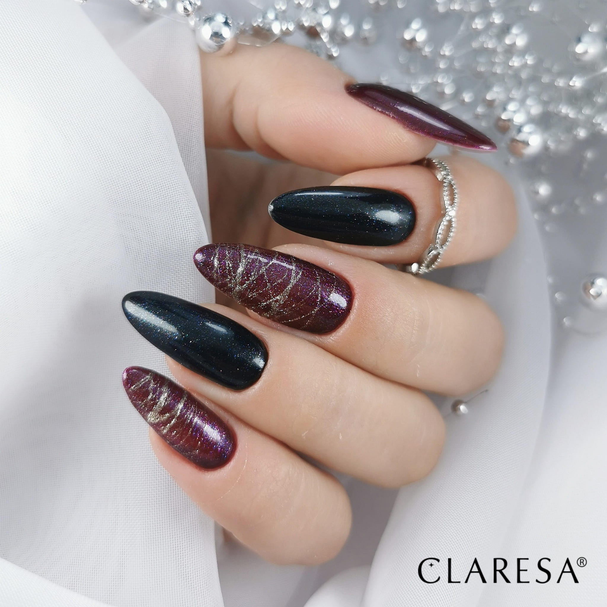 Claresa - Lakier hybrydowy GALAXY RED -5g