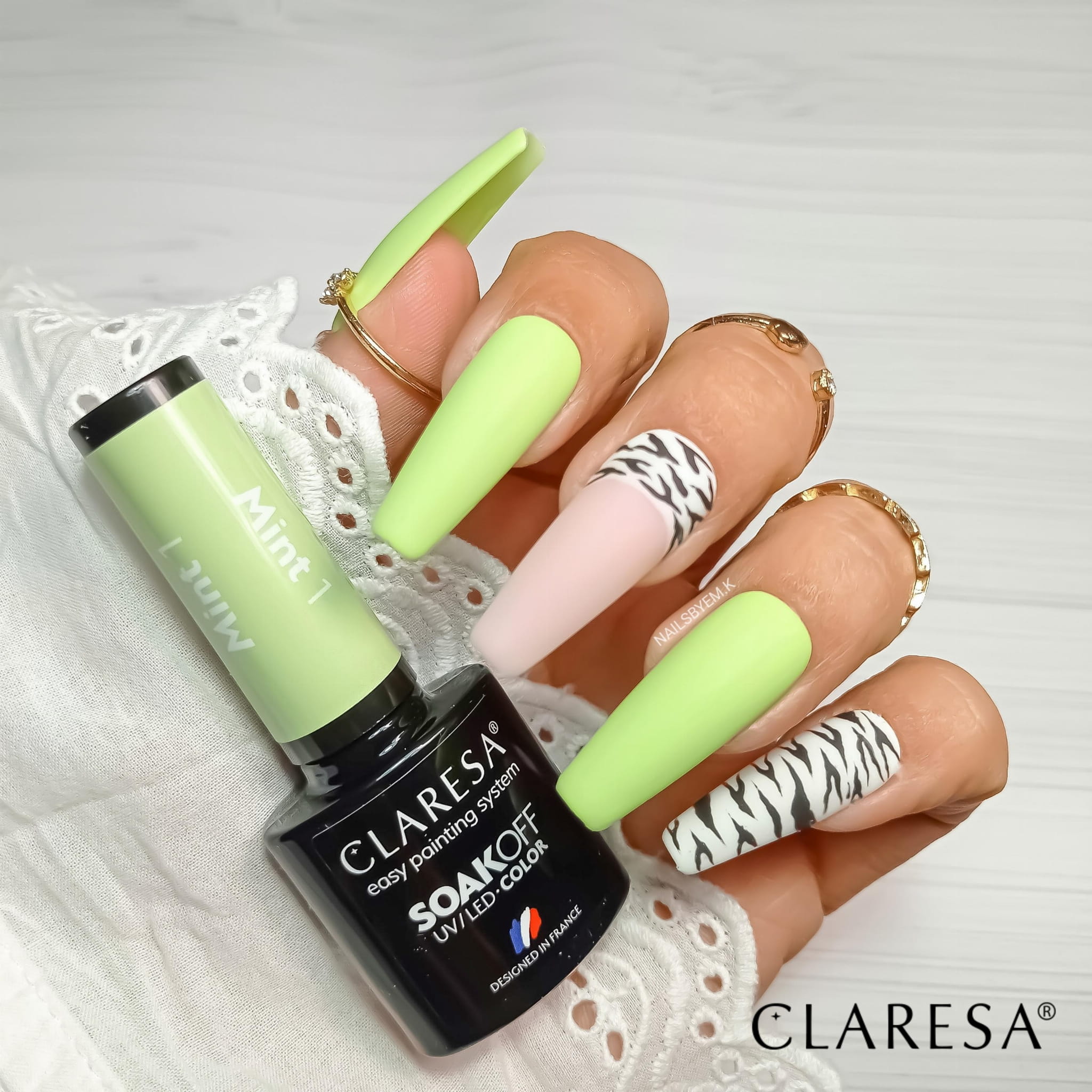 Claresa - Lakier hybrydowy MINT 1 -5g