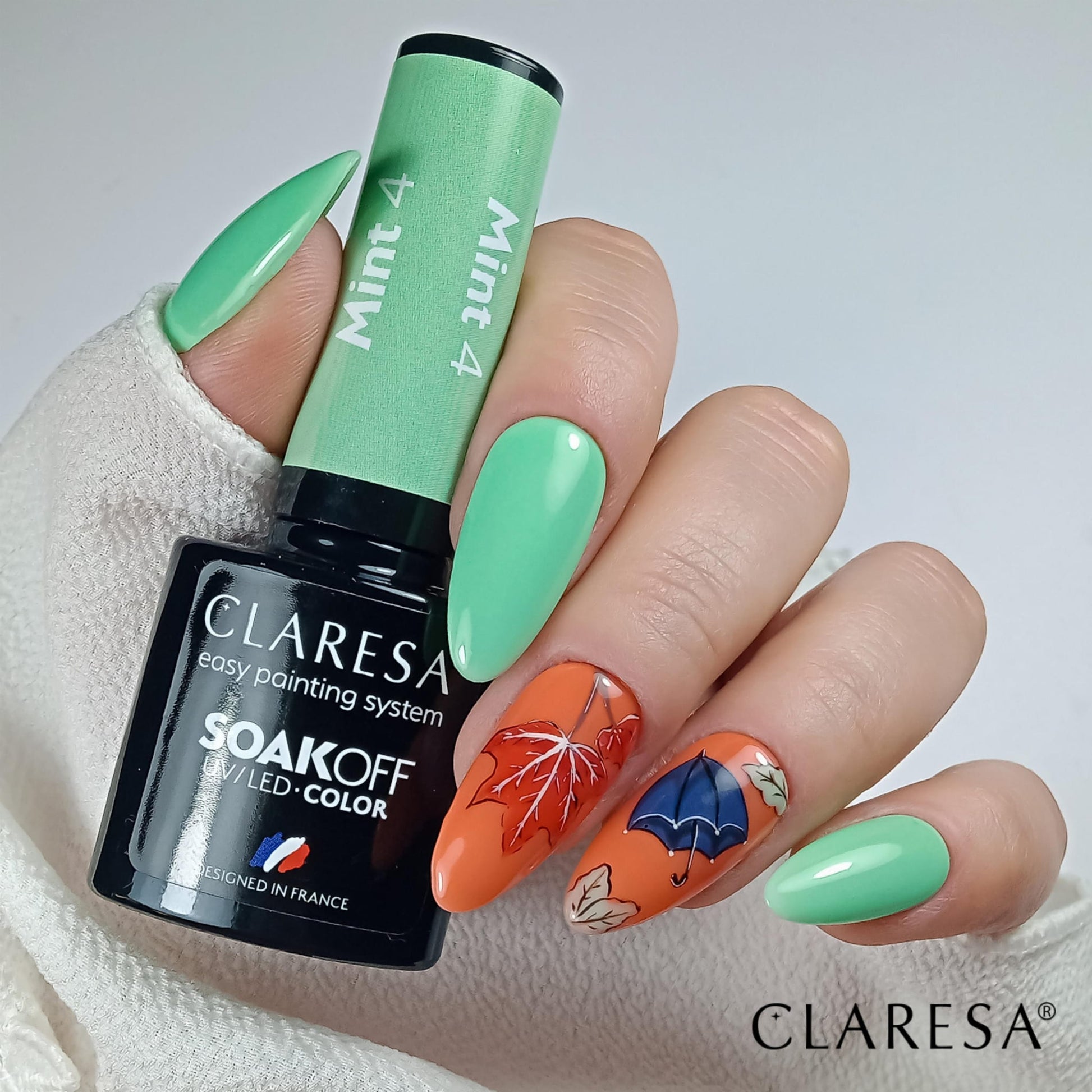 Claresa - Lakier hybrydowy MINT 4 -5g