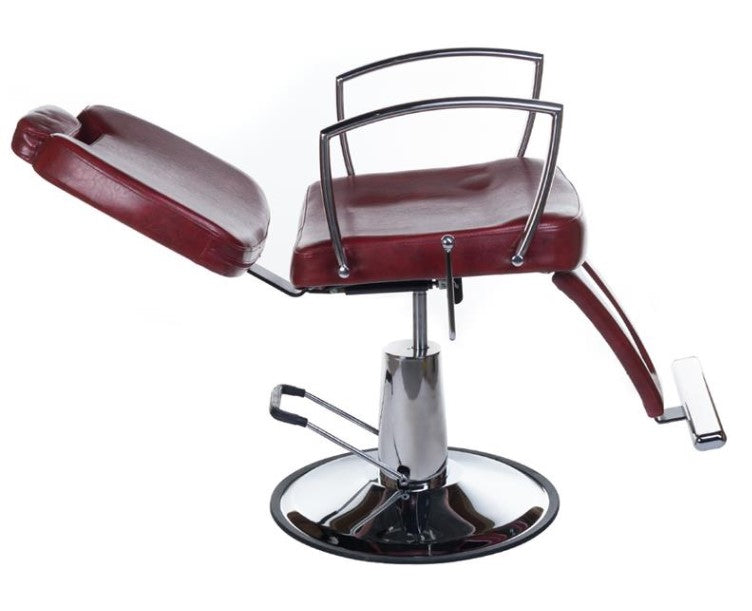 Fotel barberski HOMER II BH-31275 Czerwony