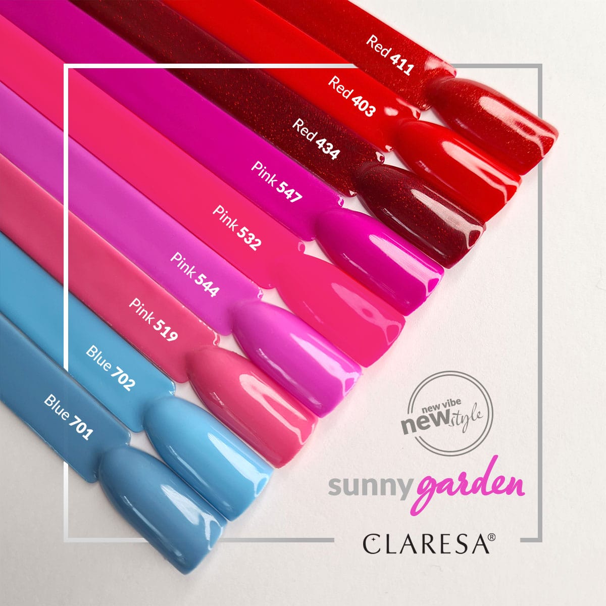 Claresa - Lakier hybrydowy RED 411 -5g